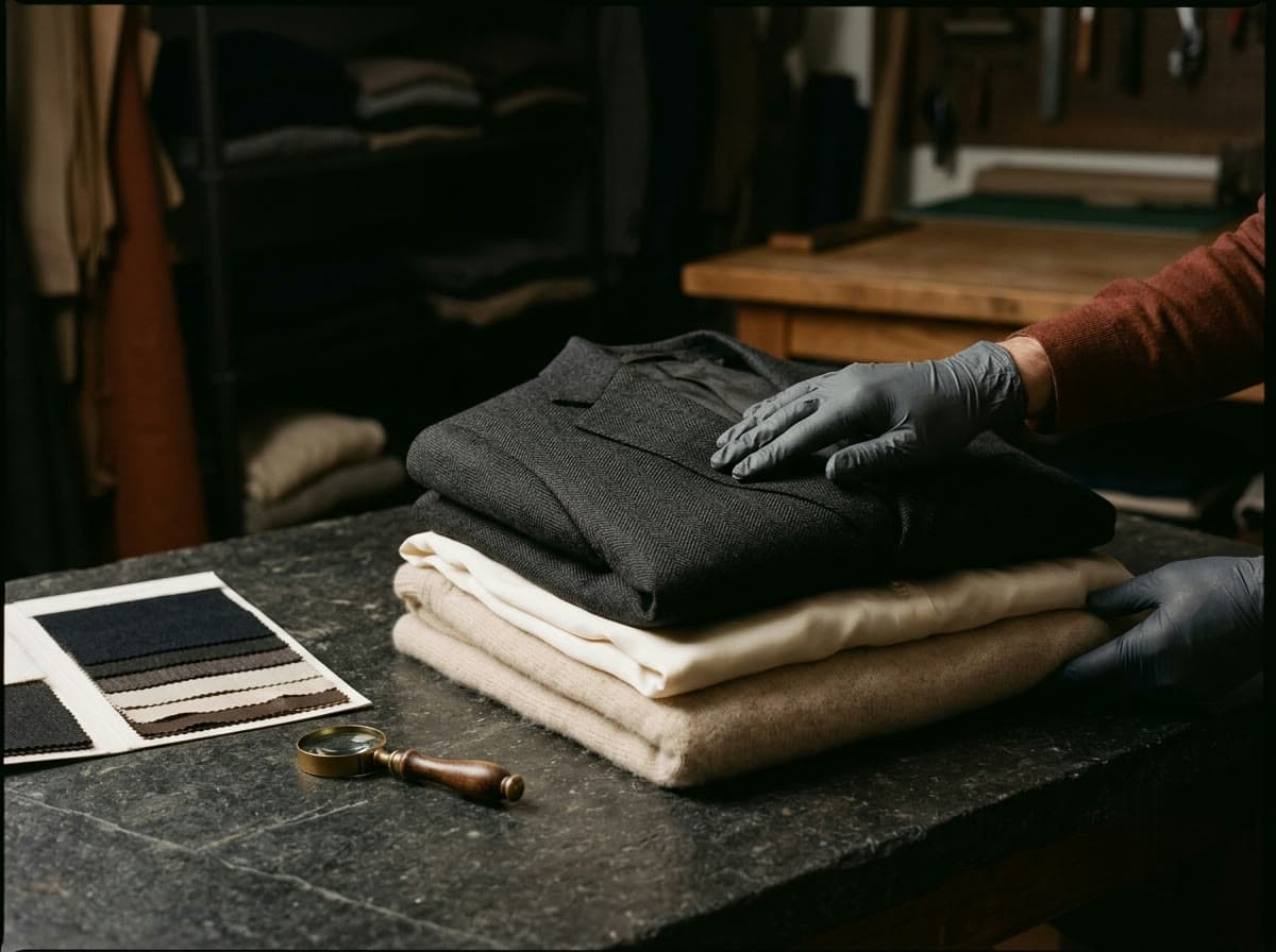 A leather duffel bag being conditioned with care